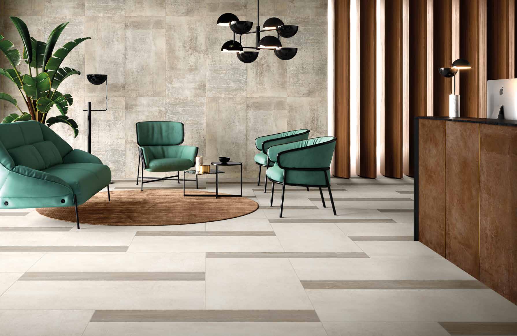 Carrelage Absolute Cement Ivory 30x60cm - R10 30 x 60cm, Grès cérame, pour intérieur et extérieur