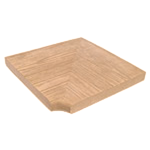 Margelle Angle Canada Cerezo R-5 50 x 45cm, Ciment, pour intérieur et extérieur