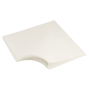 Margelle angle Canaveral Blanc R-16 50 x 50cm, Ciment, pour intérieur et extérieur