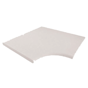 Margelle angle Grenoble Perla R-15,5 50 x 50cm, Ciment, pour intérieur et extérieur