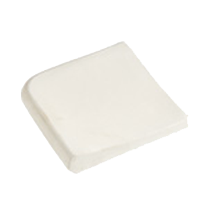 Margelle angle inversé Canaveral Blanc 34 x 34cm, Ciment, pour intérieur et extérieur