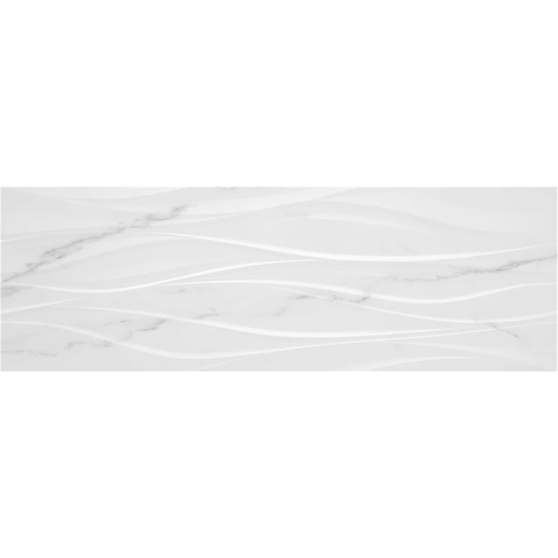 faïence Artistic White décor brillante 120 x 40cm, Pate blanche, pour extérieur
