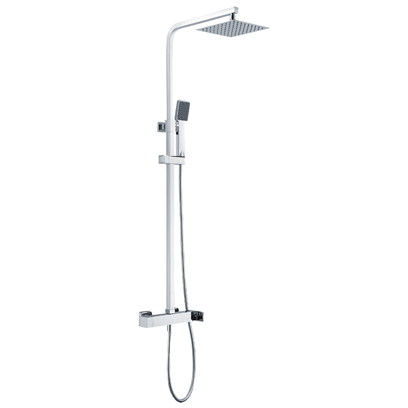 colonne de douche FIYI chrome - BDF016 95-141cm, Laiton, pour intérieur et extérieur