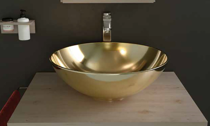 vasque Bol Oro 40 x 40cm, Céramique, pour intérieur et extérieur
