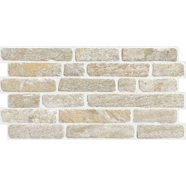 Carrelage mural Caravista Quartzite Beige 66 x 33cm, Grès cérame, pour intérieur et extérieur