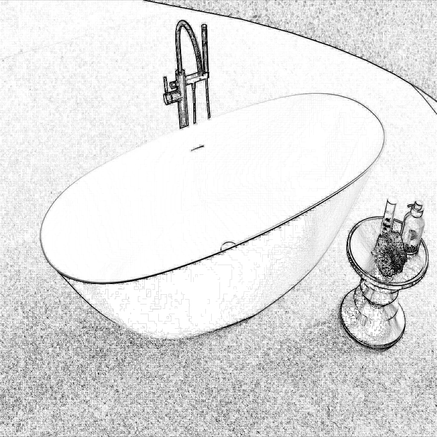 Catalogue Baignoire Solid Surface 180x80cm, Solid Surface, pour intérieur et extérieur