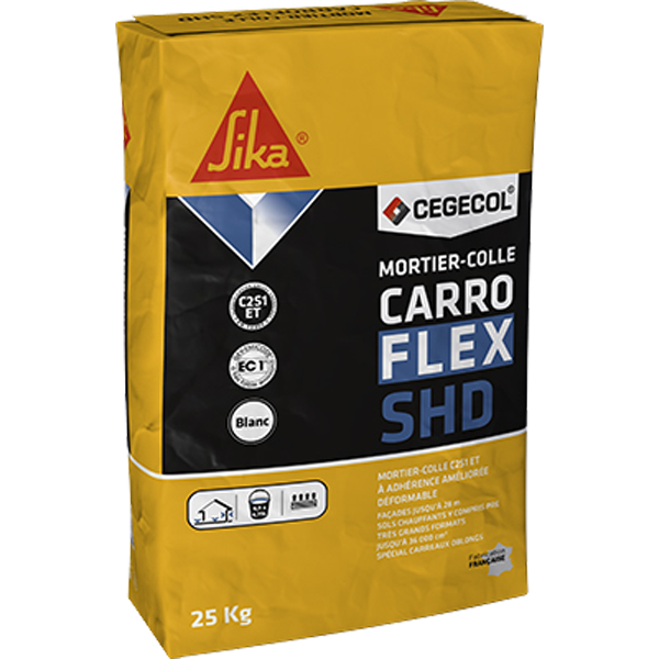 Colle carrelage Carroflex SHD grise Cegecol/Sika