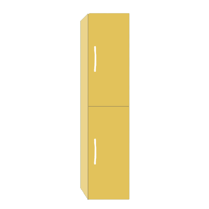 Colonne New Orleans Feldespato laqué mat (2portes-1tiroir) 35 x 160cm, Melaminé, pour intérieur et extérieur