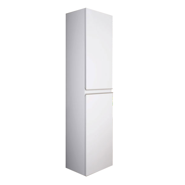 Colonne Inglet 2 portes laqué blanc brillant ouverture droite 35 x150cm, Melaminé, pour intérieur et extérieur