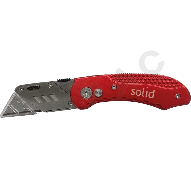 Cutter couteau sécurité pliable clip ceinture ZE7955