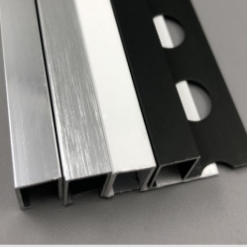 10x12mm alu NOIR décor laqué - 2.5m - LUXP-DAH10BK-250 2500x10mm, Aluminium, pour intérieur et extérieur