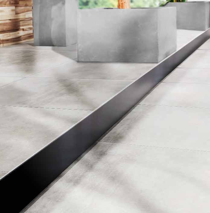 Durabal BO 20-80 antracite - Profil d'angle pour balcon ou terrasse et/ou sur plot , Aluminium, pour intérieur et extérieur