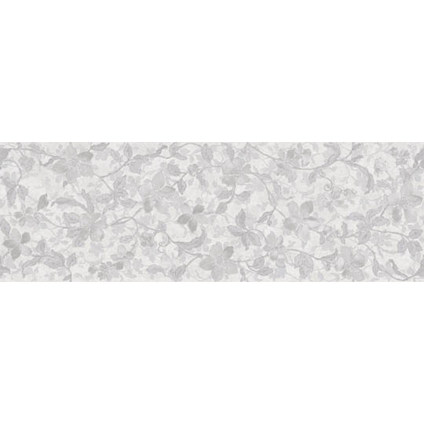 Faïence Microcemento floral blanco mat rectifié 90 x 30cm, Pate rouge, pour intérieur et extérieur