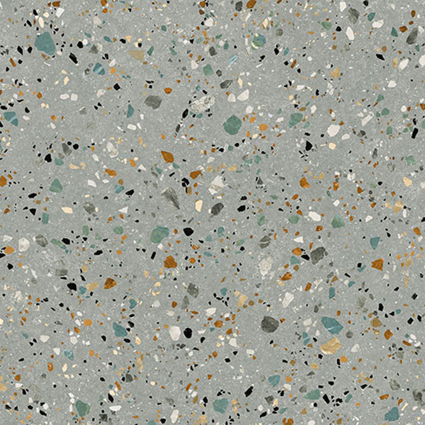 carrelage terrazzo Gobi Griggio 60 x 60cm, Grès cérame, pour intérieur et extérieur