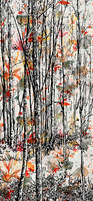 Carrelage Instinto décor autumn Bl-A 260 x 120cm, Grès cérame, pour intérieur et extérieur