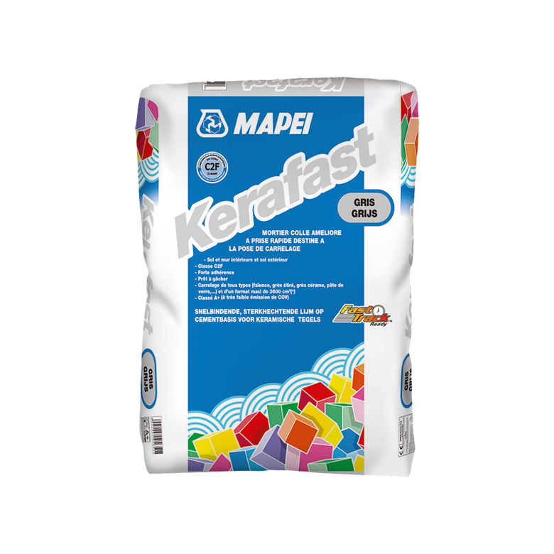 Colle KERAFAST grise C2F PRISE RAPIDE 25kg