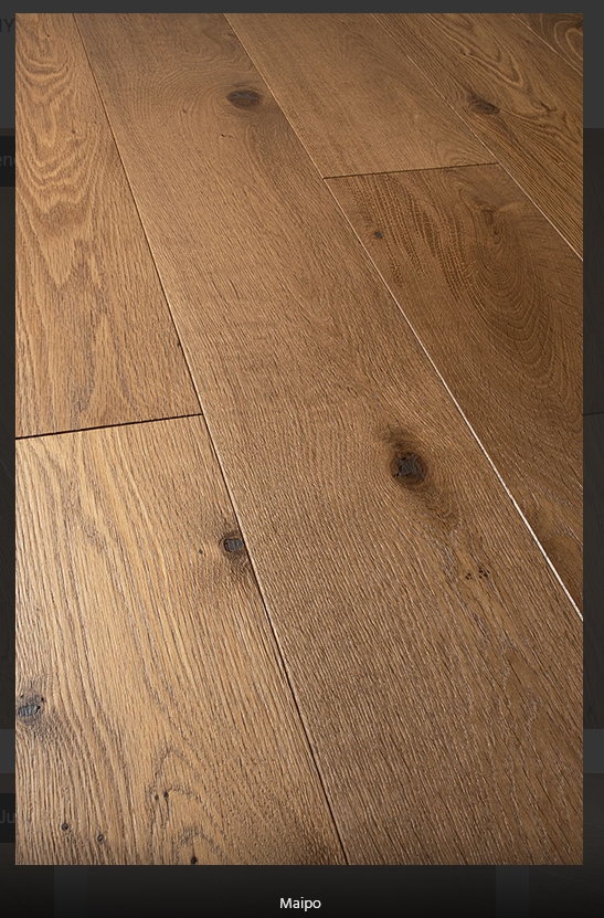 Parquet Maipo 15- 4 x 190mm Brossé fumé moyen 190 x 19cm, Bois, pour