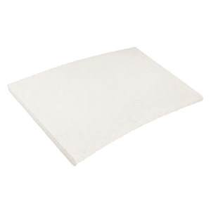 Margelle courbe Grenoble Blanc R-1.50 50 x 34cm, Ciment, pour intérieur et extérieur
