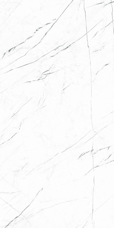carrelage Marquina White brillant 60 x 30cm, Grès cérame, pour intérieur et extérieur