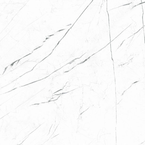 carrelage Marquina White brillant 60 x 60cm, Grès cérame, pour intérieur et extérieur