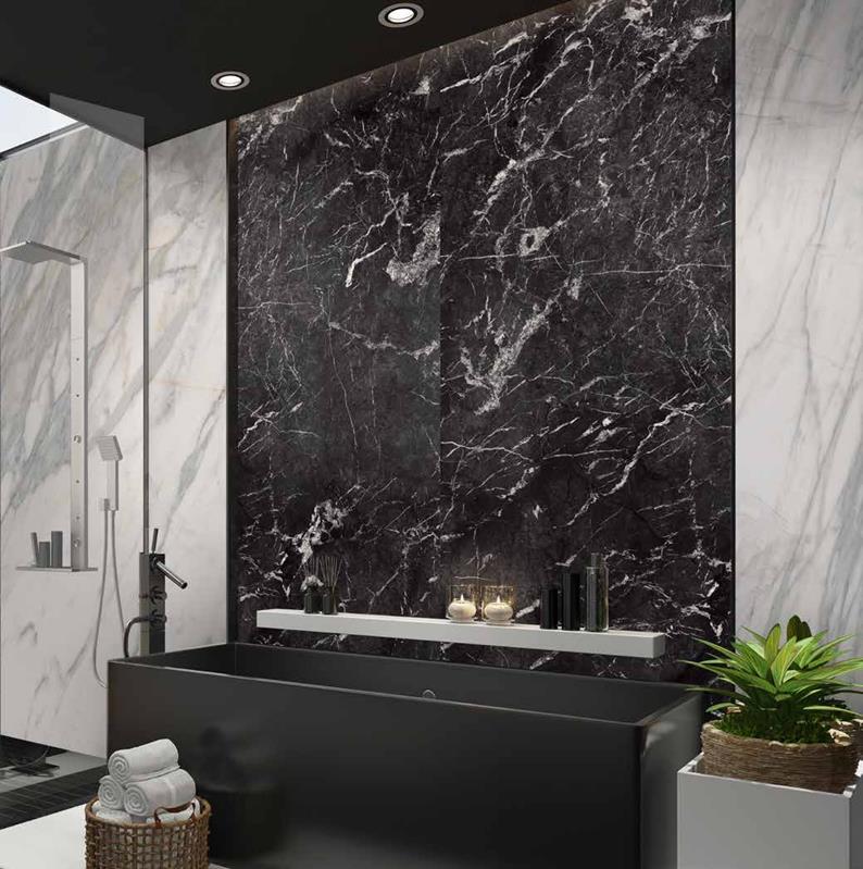 Panneaux SPC PVC Rocko Marquina R106 280 x 123cm, SPC, pour intérieur et extérieur