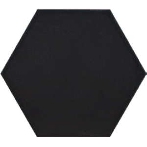 carrelage hexagonal Mayfair Negro 22.8 x 19.8cm, Grès cérame, pour intérieur et extérieur
