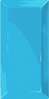 Faïence Metro Bisel Teal brillant 15 x 7.5cm, Pate rouge, pour intérieur