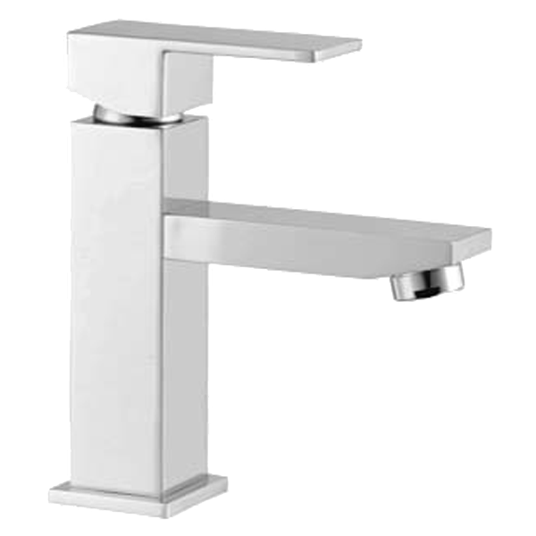 Mitigeur de lavabo monocommande Twist chrome 17Lx10Hcm, Laiton, pour intérieur et extérieur