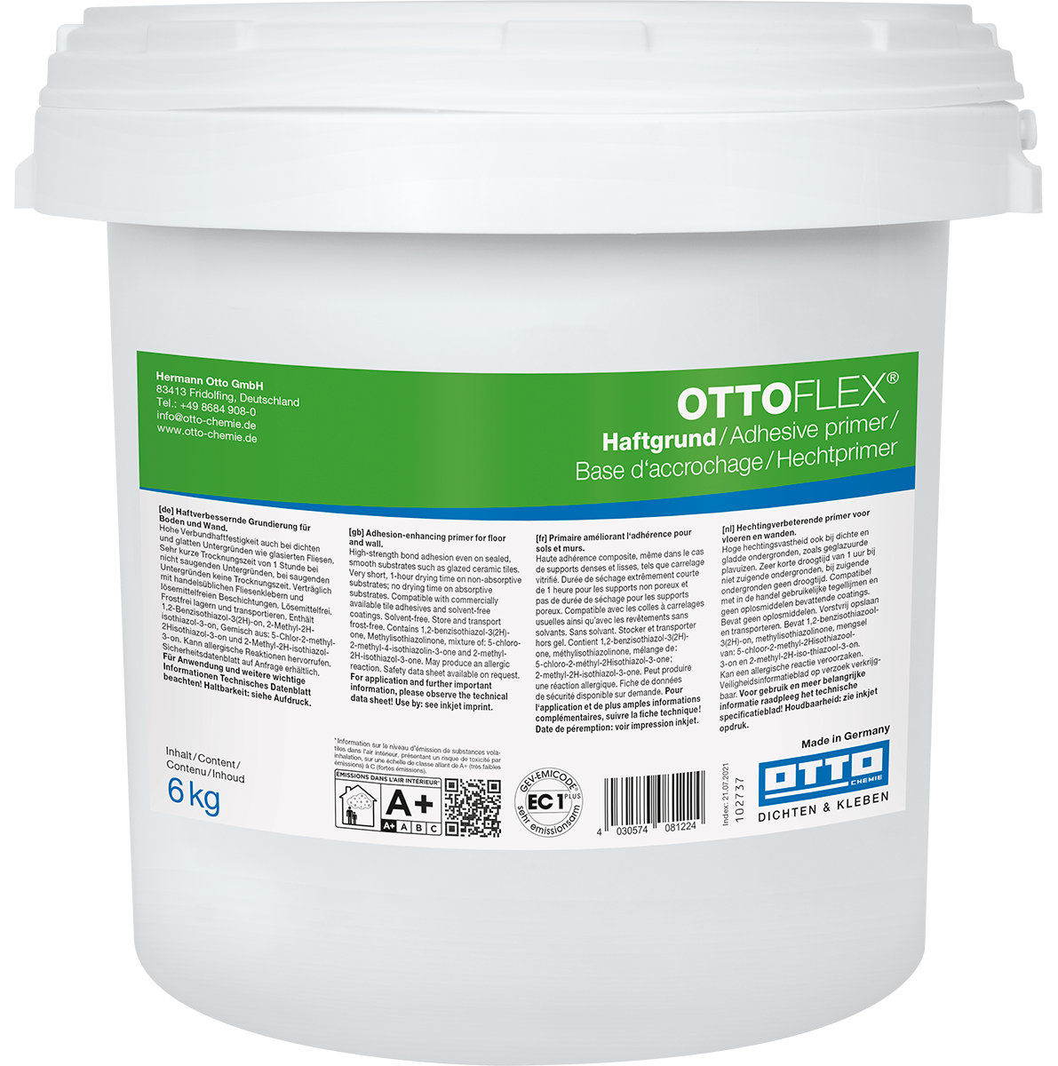 primaire béton contact d'accrochage intérieur et extérieur - 6Kg - OTTO-CHEMIE