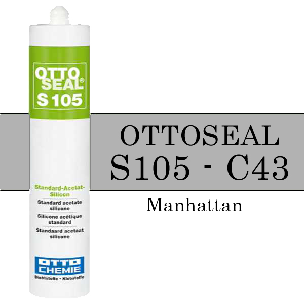 Silicone OTTOSEAL S105 - Gris Manhattan C43 - 310ml