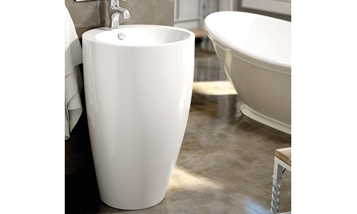 lavabo Pietro 49 x 49cm, Céramique, pour intérieur et extérieur