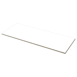Plan de travail mélaminé 100cm Blanc laqué Disbain 100 x 46cm, Melaminé, pour intérieur et extérieur