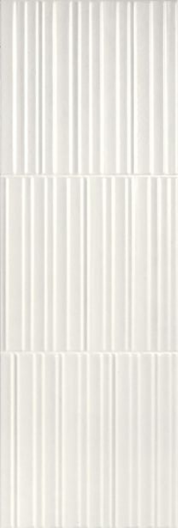 Faience Rotterdam White relieve 85.5 x 28.5cm, Pate rouge, pour intérieur et extérieur