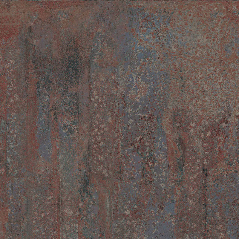 carrelage aspect metal Rust Titanium natural 100 x 100cm, Grès cérame, pour intérieur et extérieur