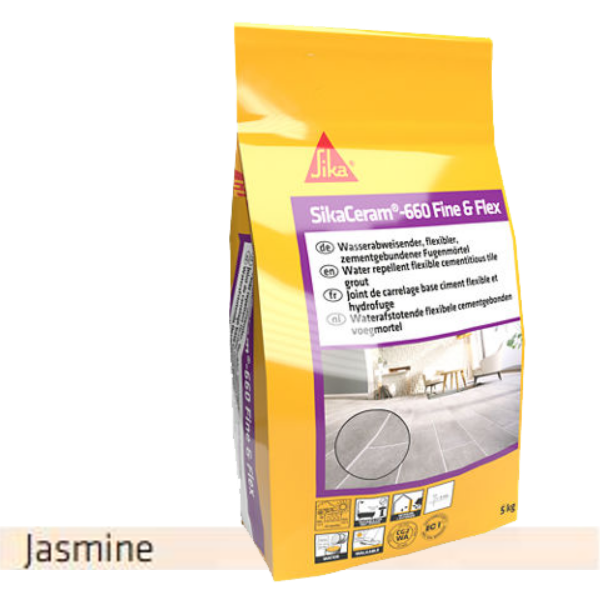 SIKA joint ciment 660 Fine et Flex Jasmin 43 - 5Kgs