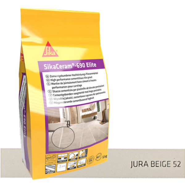 SIKA joint ciment 690 Elite Jurabeige 52 - 5Kgs