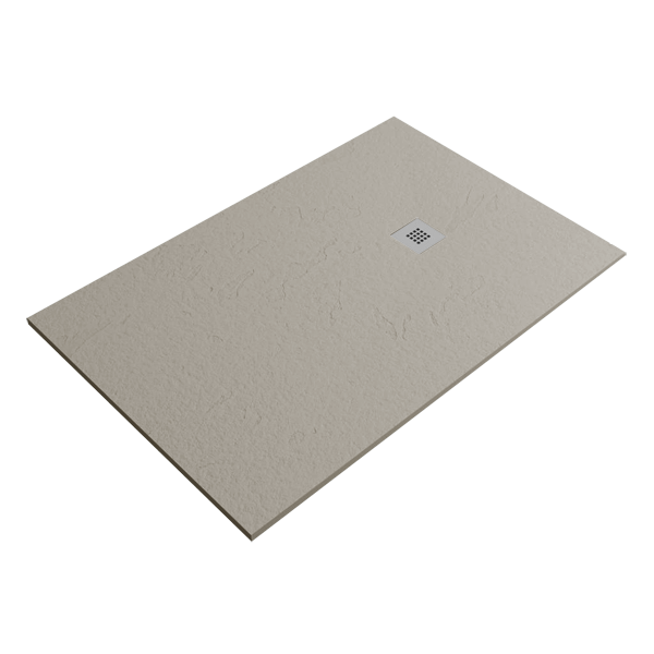 Receveur de douche Smart Slate New Pearl 170x70cm 170x70x2.5cm, Gel Coat, pour intérieur et extérieur