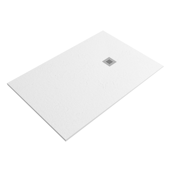 Receveur de douche Smart Slate Nieve 90x70cm 90x70x2.5cm, Gel Coat, pour intérieur et extérieur