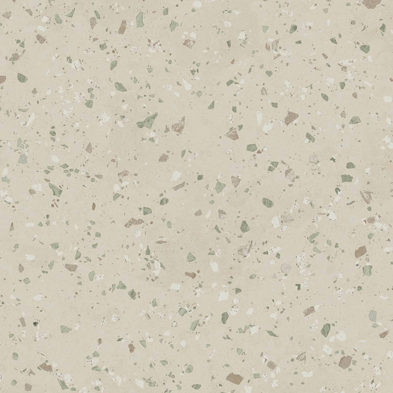 carrelage terrazzo South Green 100x100R 100 x 100cm, Grès cérame, pour intérieur et extérieur