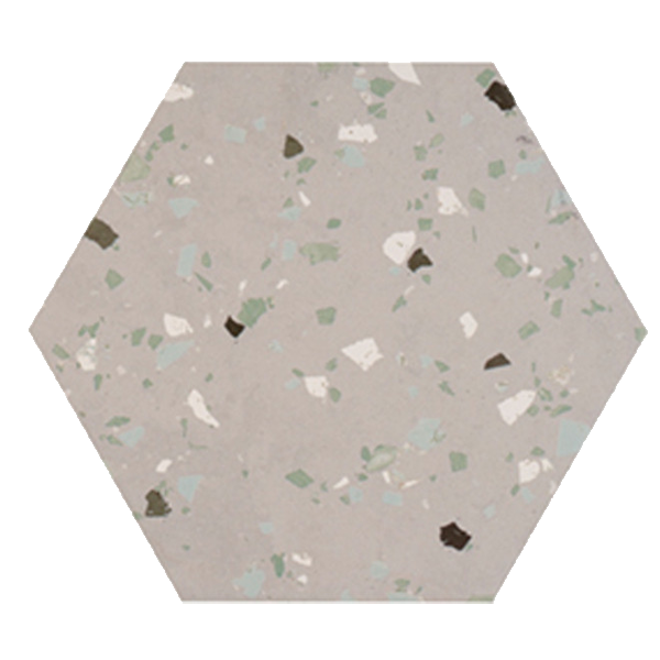 carrelage hexagonal South Grey natural 30 x 25cm, Grès cérame, pour intérieur et extérieur