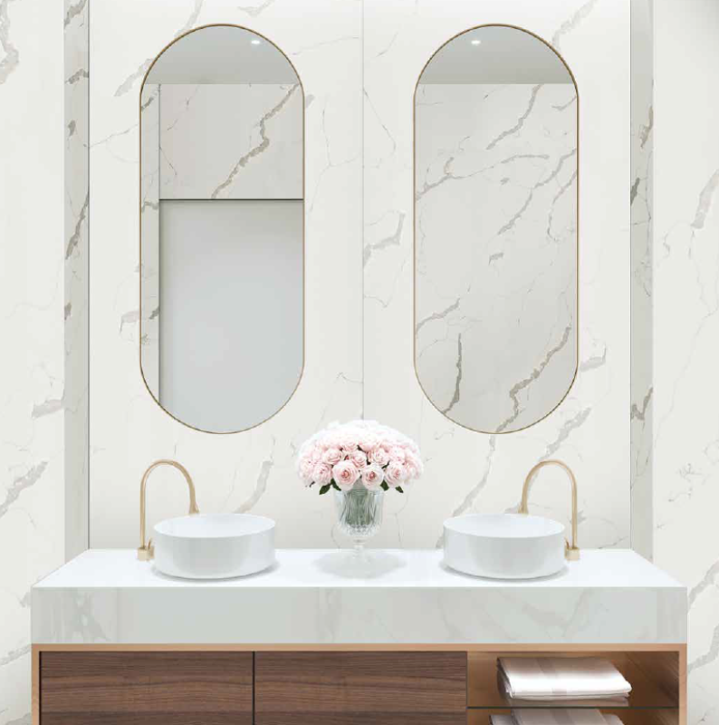 Panneaux SPC PVC Rocko Statuario R101 280 x 123cm, SPC, pour intérieur et extérieur