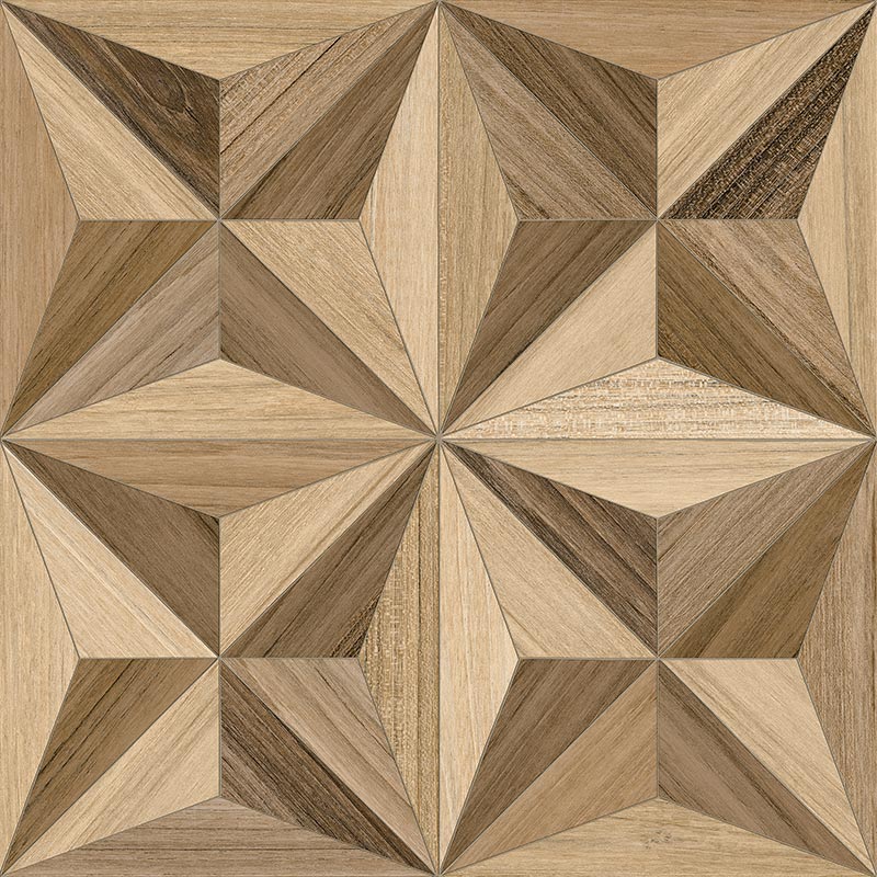 Carrelage imitation bois Syote-R Multicolor 80x80cm 80 x 80cm, Grès cérame, pour
