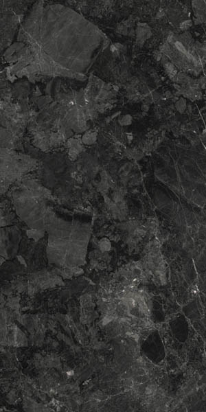 Carrelage lappato brillant Viena noir 30 x 60cm, Grès cérame, pour intérieur et extérieur