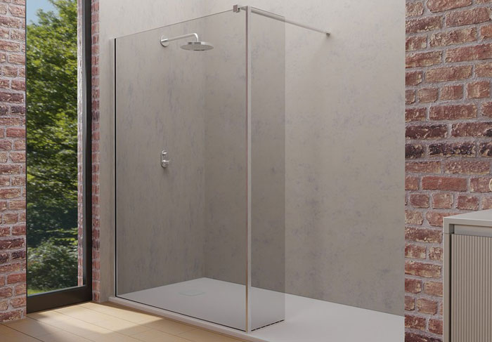 Paroi de douche WALK-IN 200 - 80+20cm verre transparent 80+20cm, \