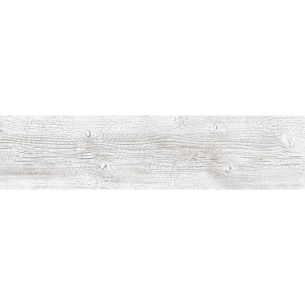 Carrelage aspect bois Yaki White 90 x 20cm, Grès cérame, pour intérieur et extérieur