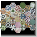 carrelage hexagonal HP-18 Puzzle