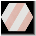carrelage hexagonal Meraki Stripe Rosa