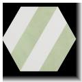 carrelage hexagonal Meraki Stripe Verde