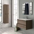 Ensemble meuble de salle de bains Siri 80 cm 2 tiroirs britannia