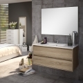 Ensemble meuble de salle de bains Siri 100 cm 2 tiroirs cambrian